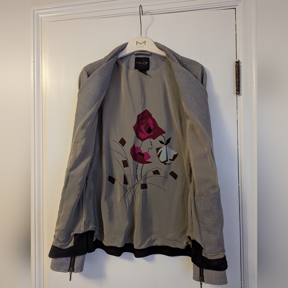 AS by DF - Silk Lined - Color Block Blazer - Picture 2 of 3